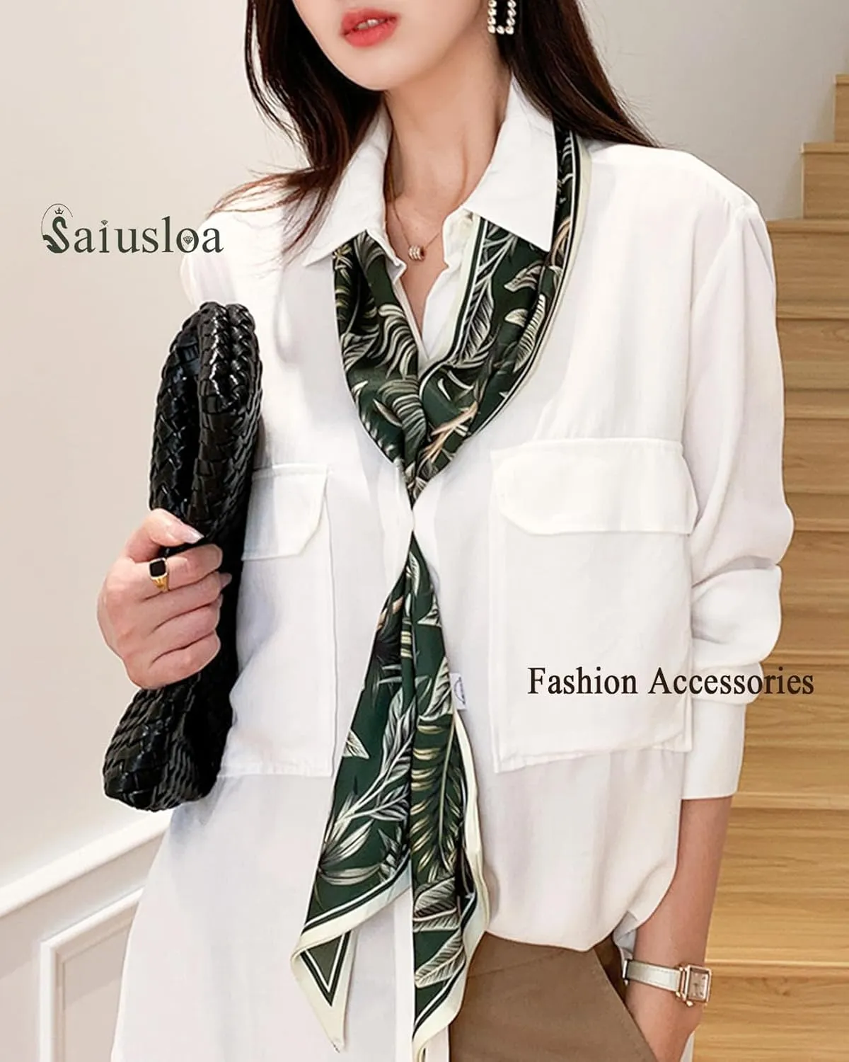 Purse Scarf For Handbags Head Scarves For Women's Hair Bags Scarfs Long Skinny Scarves Fashion Silky Headbands Accessories