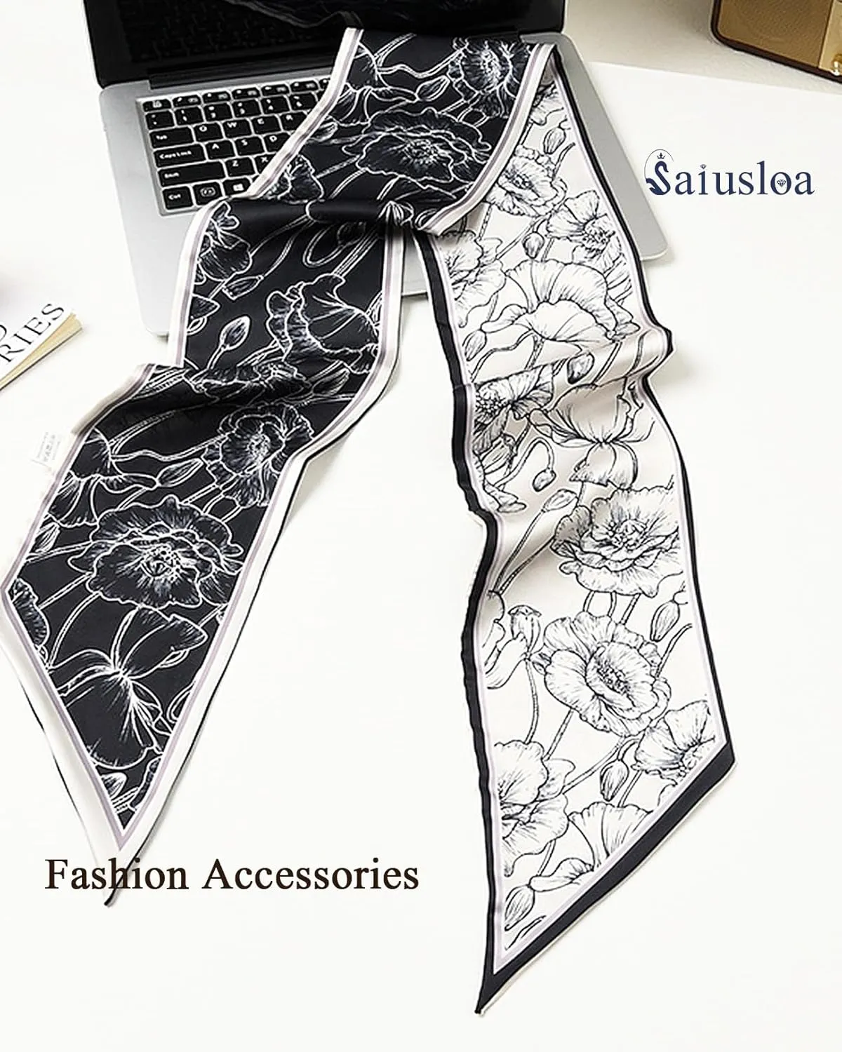 Purse Scarf For Handbags Head Scarves For Women's Hair Bags Scarfs Long Skinny Scarves Fashion Silky Headbands Accessories