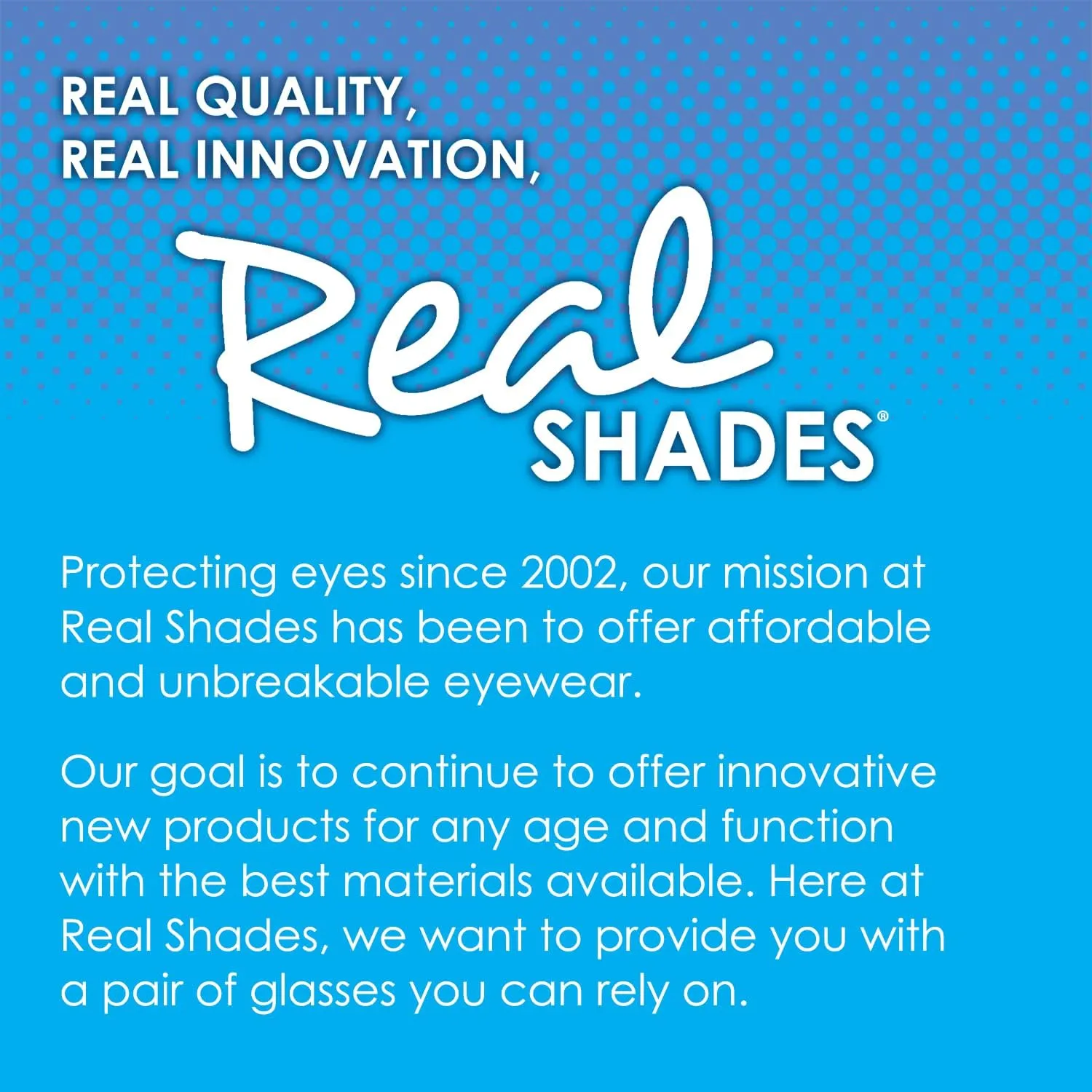 Real Shades Chill Unbreakable Kids Sunglasses - UV Protection Shatterproof Lens Flexible Frame Sunglasses for Kids Boys Girls