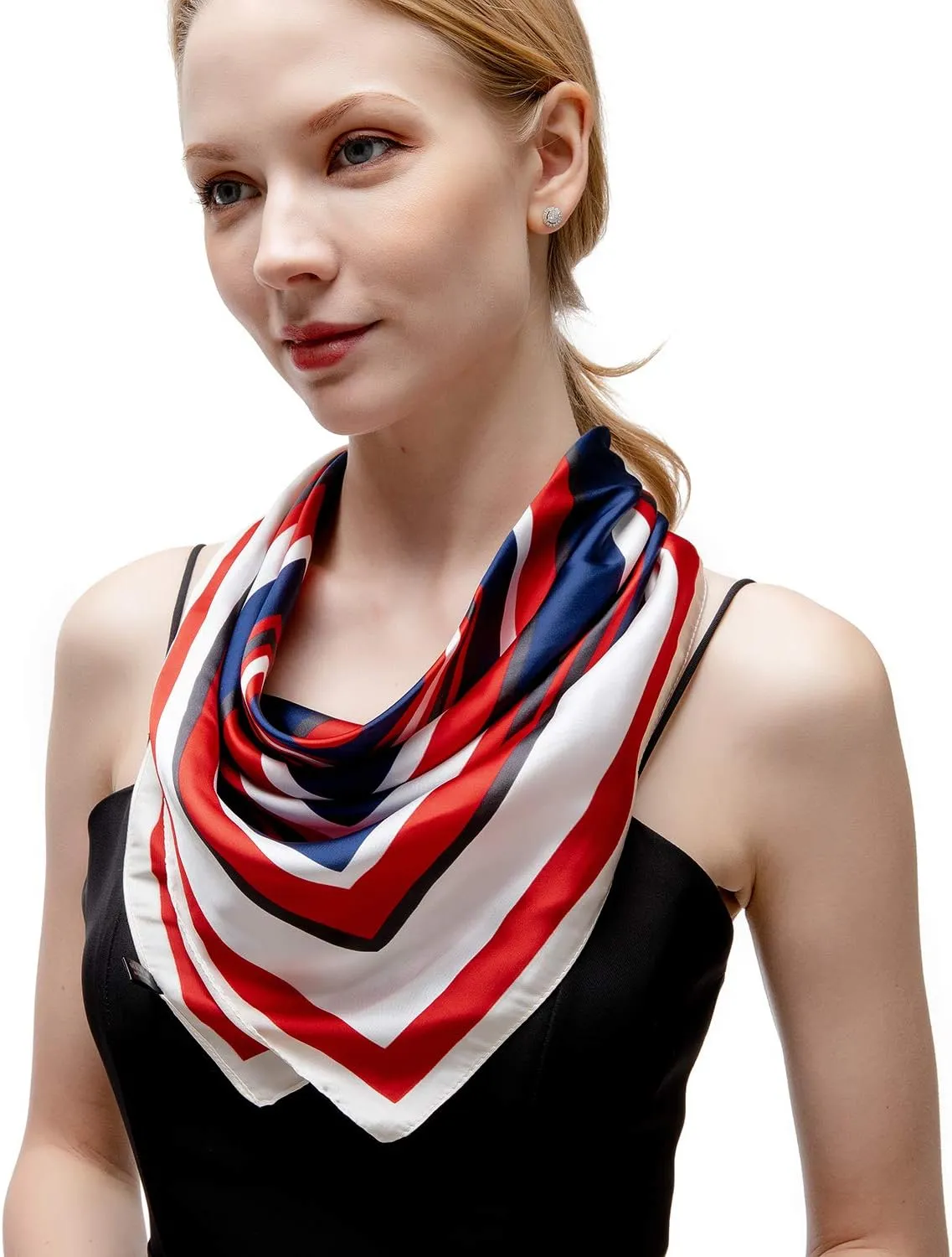 RIIQIICHY Women Head Hair Scarf Like Satin Silk Scarf Sleeping Hair Wrapping Night 27.5"