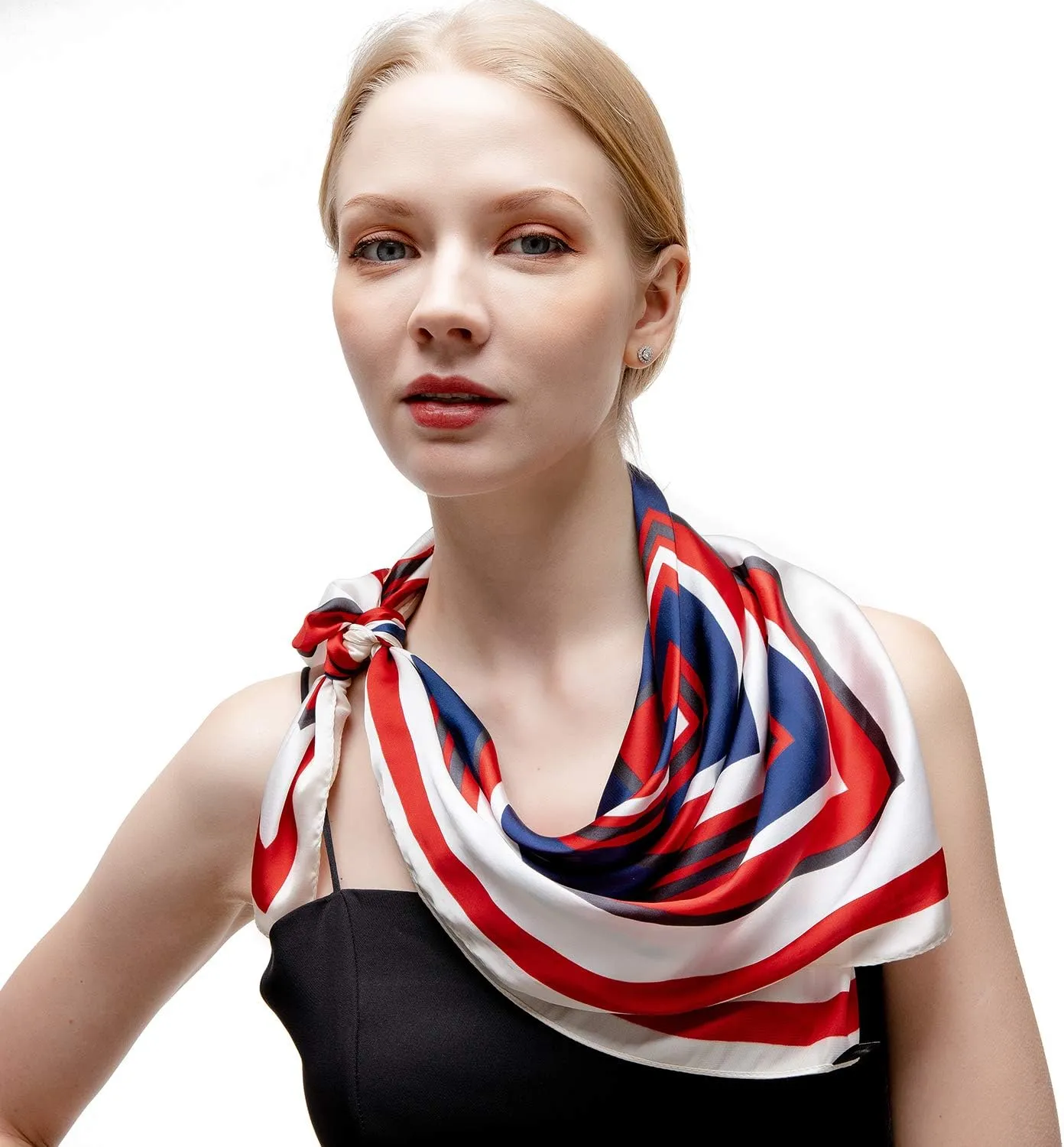 RIIQIICHY Women Head Hair Scarf Like Satin Silk Scarf Sleeping Hair Wrapping Night 27.5"