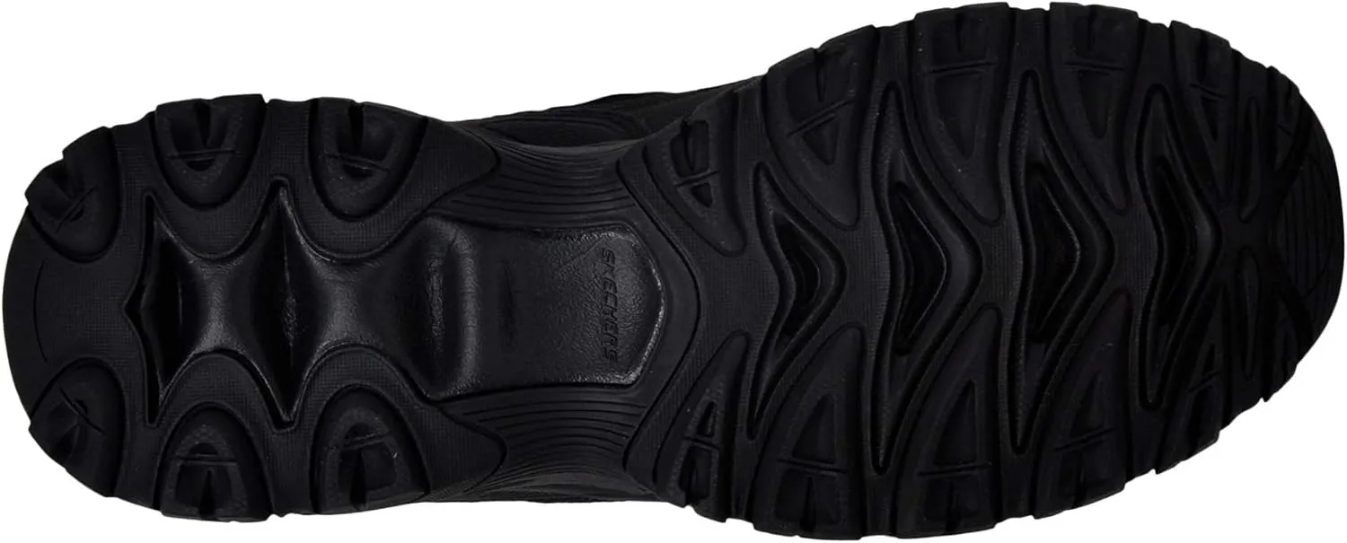 Skechers Men's Afterburn M. Fit Fashion Sneakers ?C Leather Upper, Memory Foam Insole, Rubber Outsole