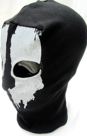 Takashi 2 Hole Balaclava Ghost Skull Face Mask Bike Motorcycle Helmet Hood Ski Sport Neck Face Mask Halloween Horror Call of Duty