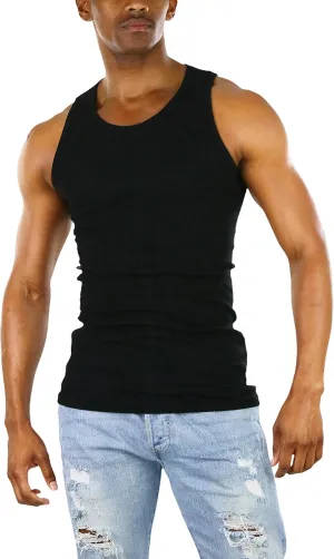 ToBeInStyle Mens Workout A-Shirt Long Muscle Shirt Tank Top