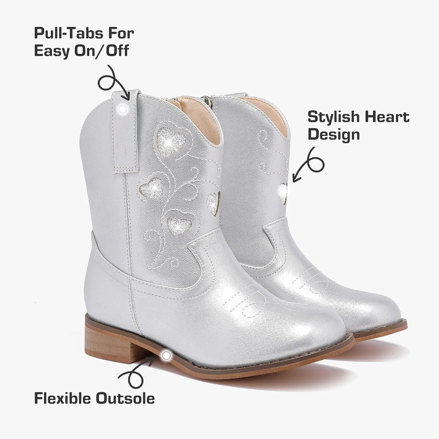 Toddler Cowgirl Boots Girls Cowboy Boot Ankle Toddler Girl Boot Kids Boots Western Horse Riding Shoes Birthday Party