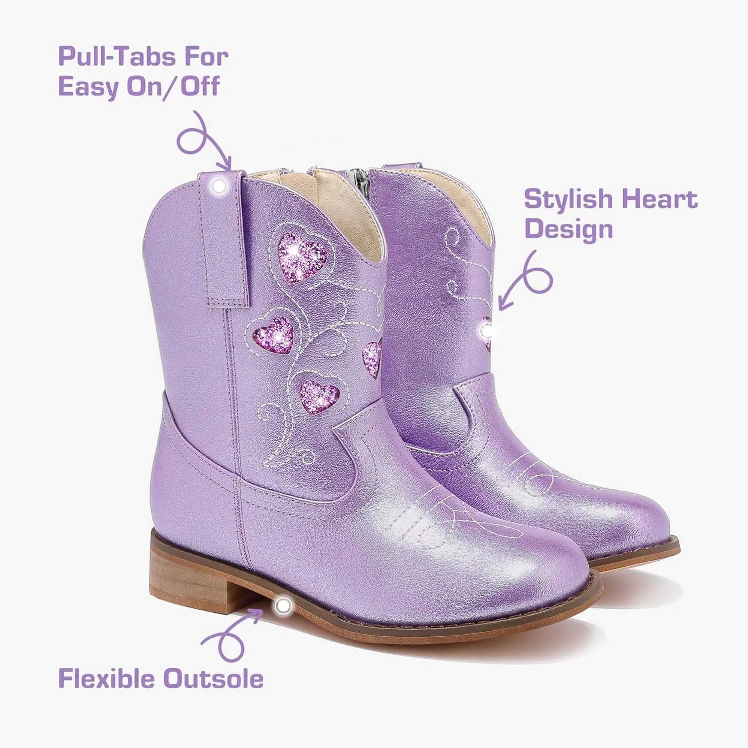Toddler Cowgirl Boots Girls Cowboy Boot Ankle Toddler Girl Boot Kids Boots Western Horse Riding Shoes Birthday Party