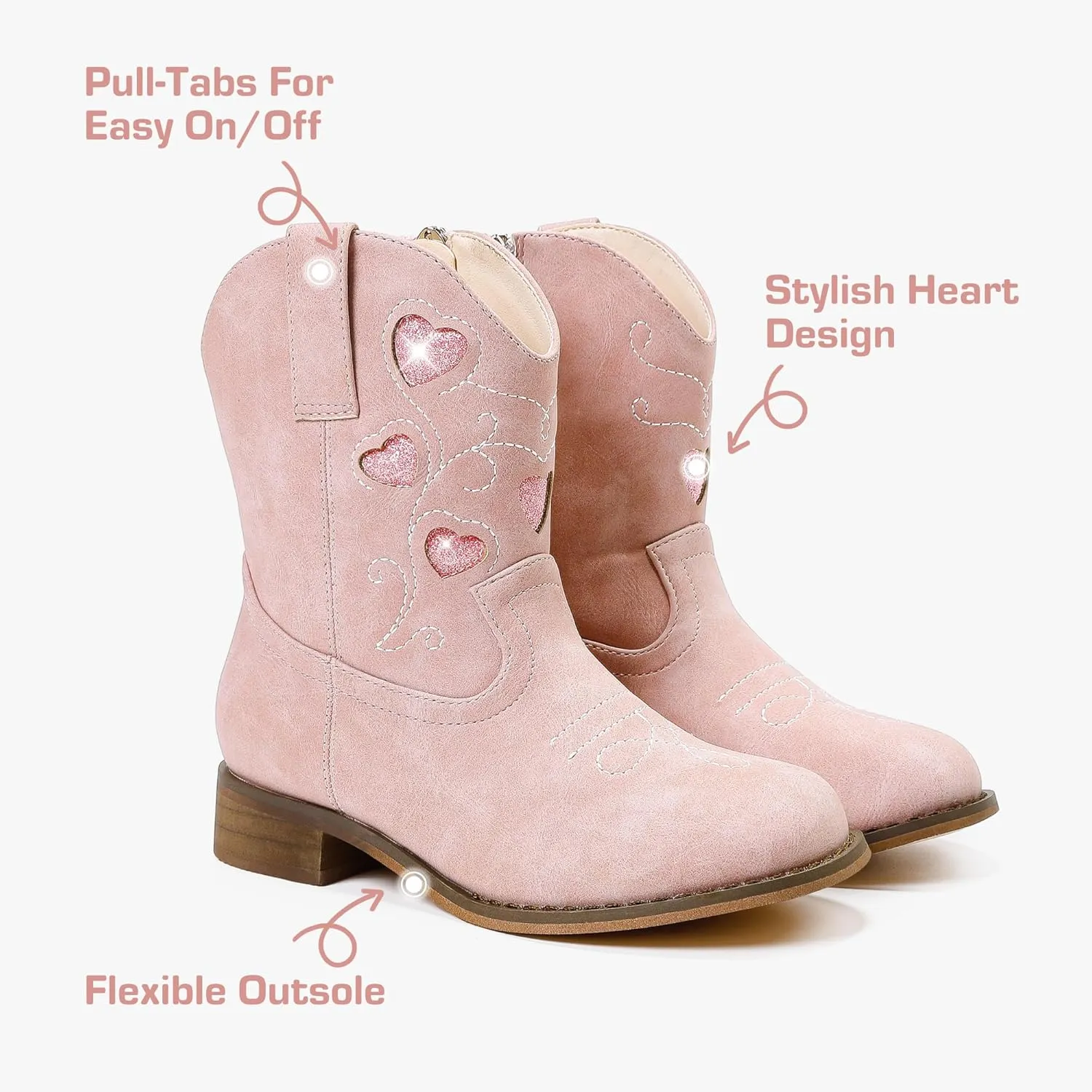 Toddler Cowgirl Boots Girls Cowboy Boot Ankle Toddler Girl Boot Kids Boots Western Horse Riding Shoes Birthday Party