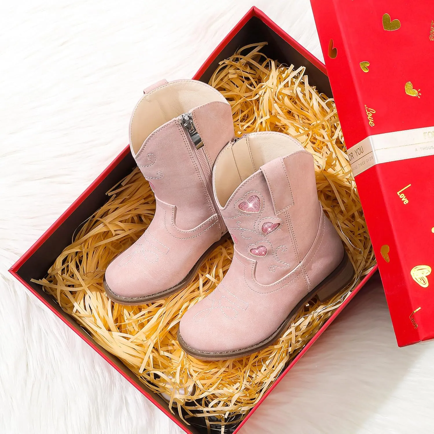 Toddler Cowgirl Boots Girls Cowboy Boot Ankle Toddler Girl Boot Kids Boots Western Horse Riding Shoes Birthday Party