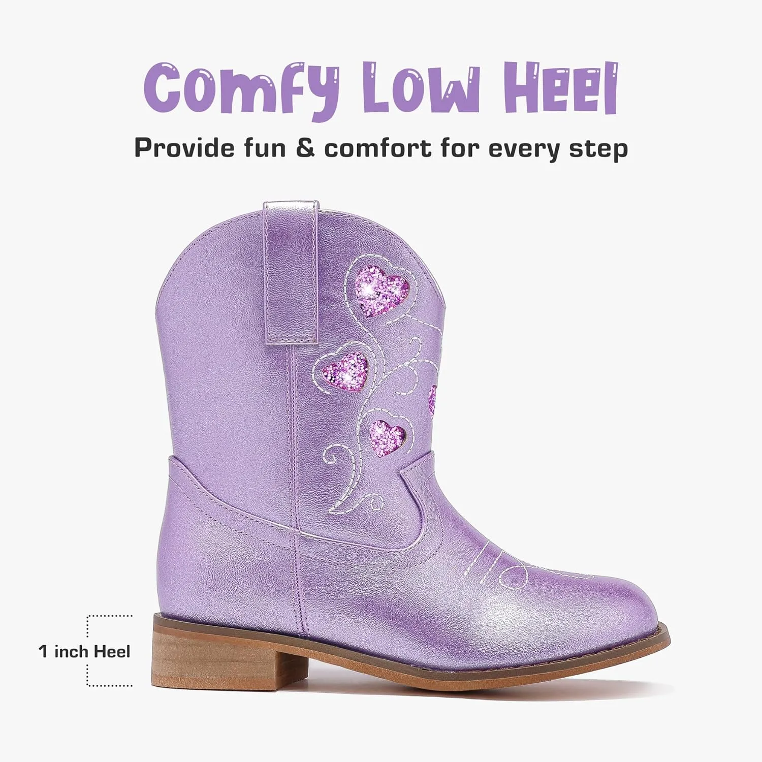 Toddler Cowgirl Boots Girls Cowboy Boot Ankle Toddler Girl Boot Kids Boots Western Horse Riding Shoes Birthday Party