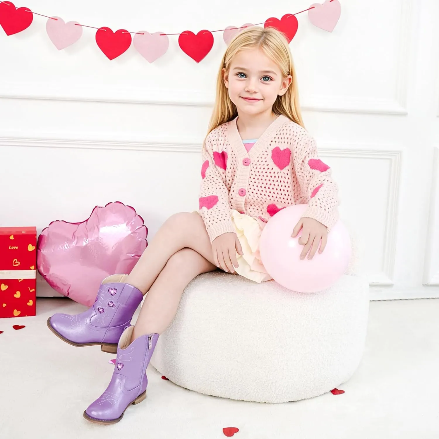 Toddler Cowgirl Boots Girls Cowboy Boot Ankle Toddler Girl Boot Kids Boots Western Horse Riding Shoes Birthday Party