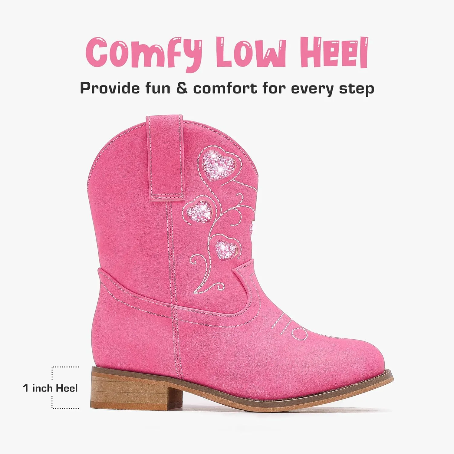 Toddler Cowgirl Boots Girls Cowboy Boot Ankle Toddler Girl Boot Kids Boots Western Horse Riding Shoes Birthday Party