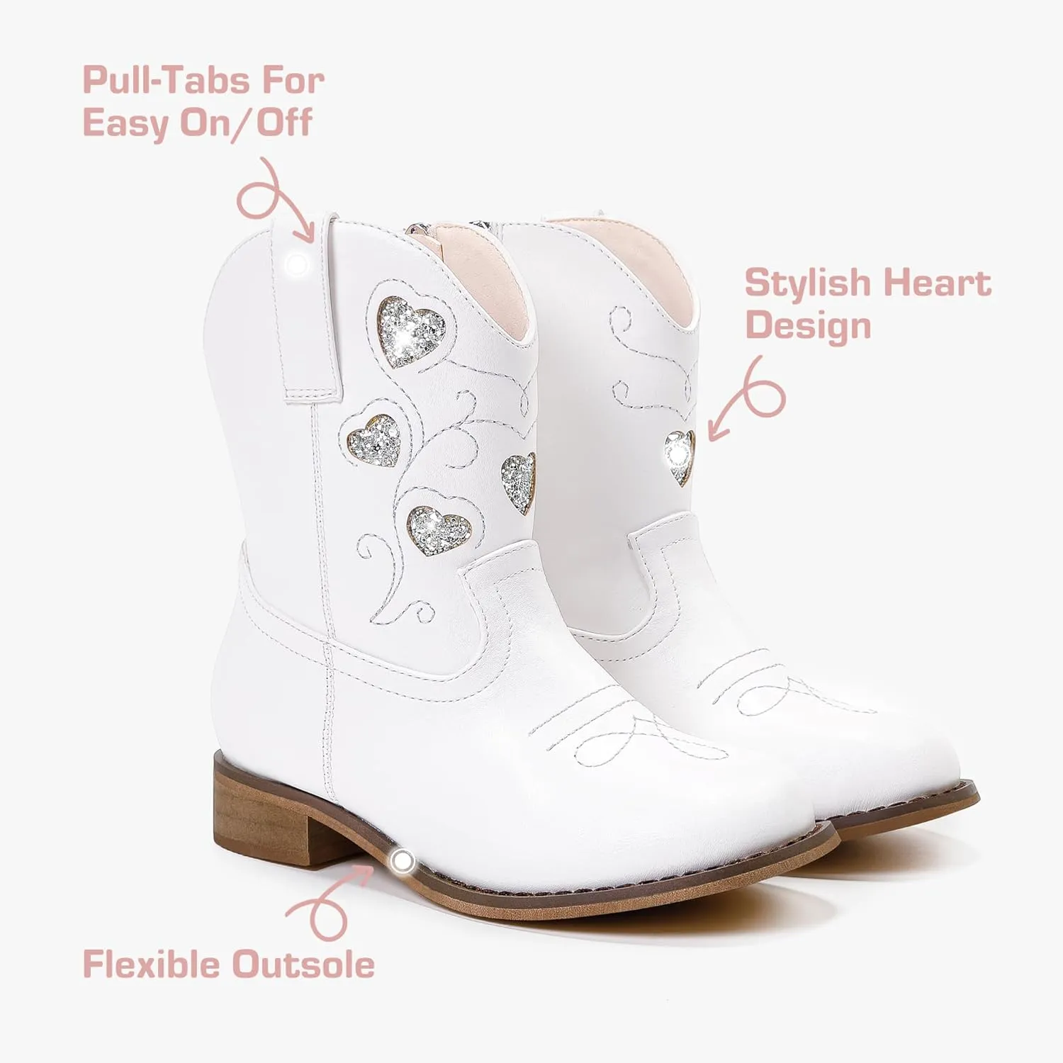 Toddler Cowgirl Boots Girls Cowboy Boot Ankle Toddler Girl Boot Kids Boots Western Horse Riding Shoes Birthday Party