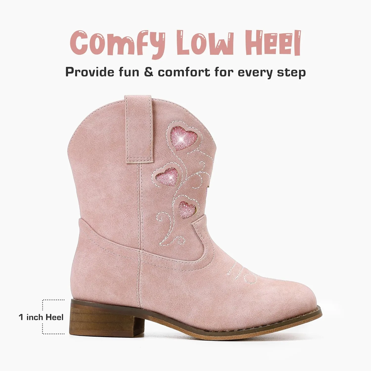 Toddler Cowgirl Boots Girls Cowboy Boot Ankle Toddler Girl Boot Kids Boots Western Horse Riding Shoes Birthday Party