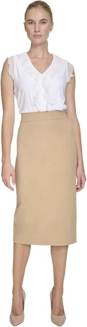 Tommy Hilfiger Women's Midi Ponte Skirt