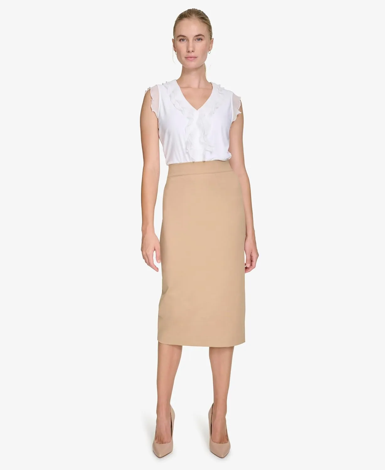 Tommy Hilfiger Women's Midi Ponte Skirt