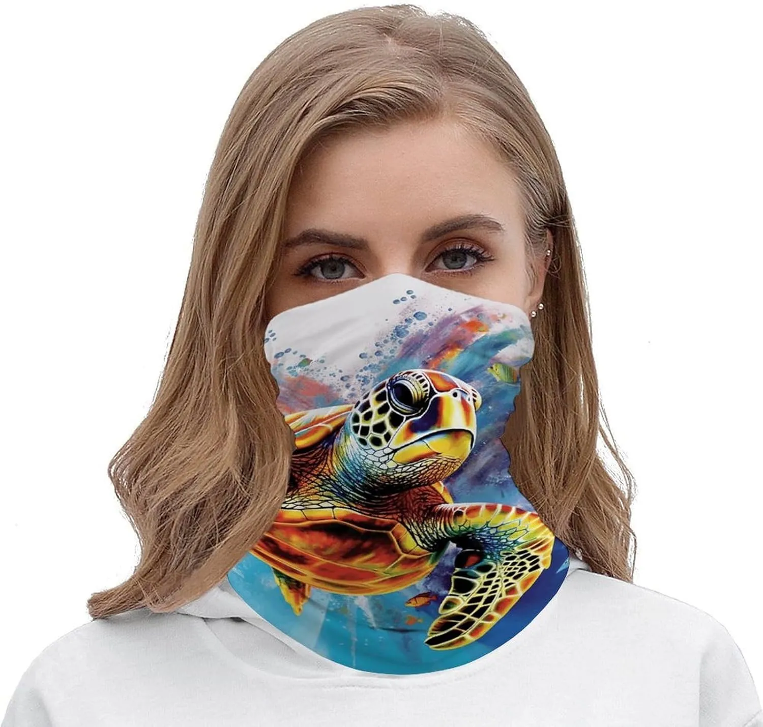 Tropical Fish Starfish Balaclava Breathable Face Mask Scarf Sun Protection Neck Gaiter for Men & Women