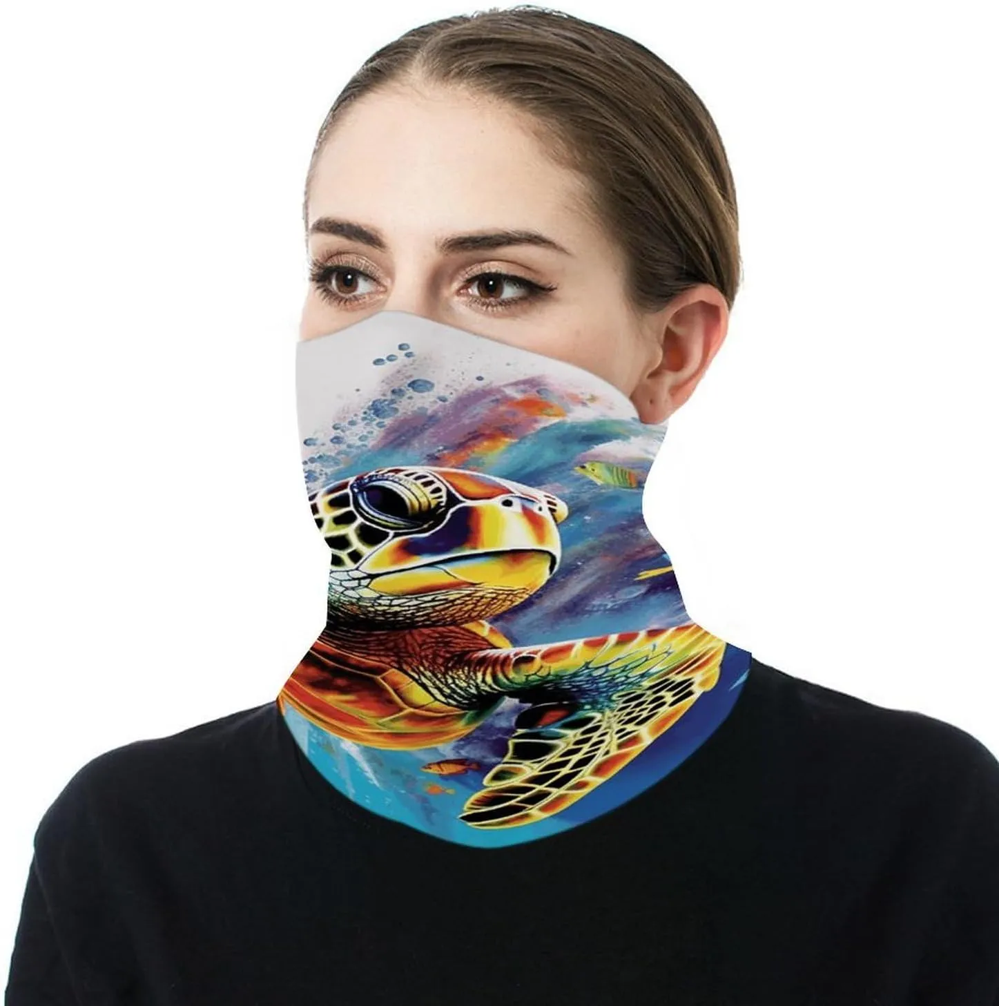 Tropical Fish Starfish Balaclava Breathable Face Mask Scarf Sun Protection Neck Gaiter for Men & Women