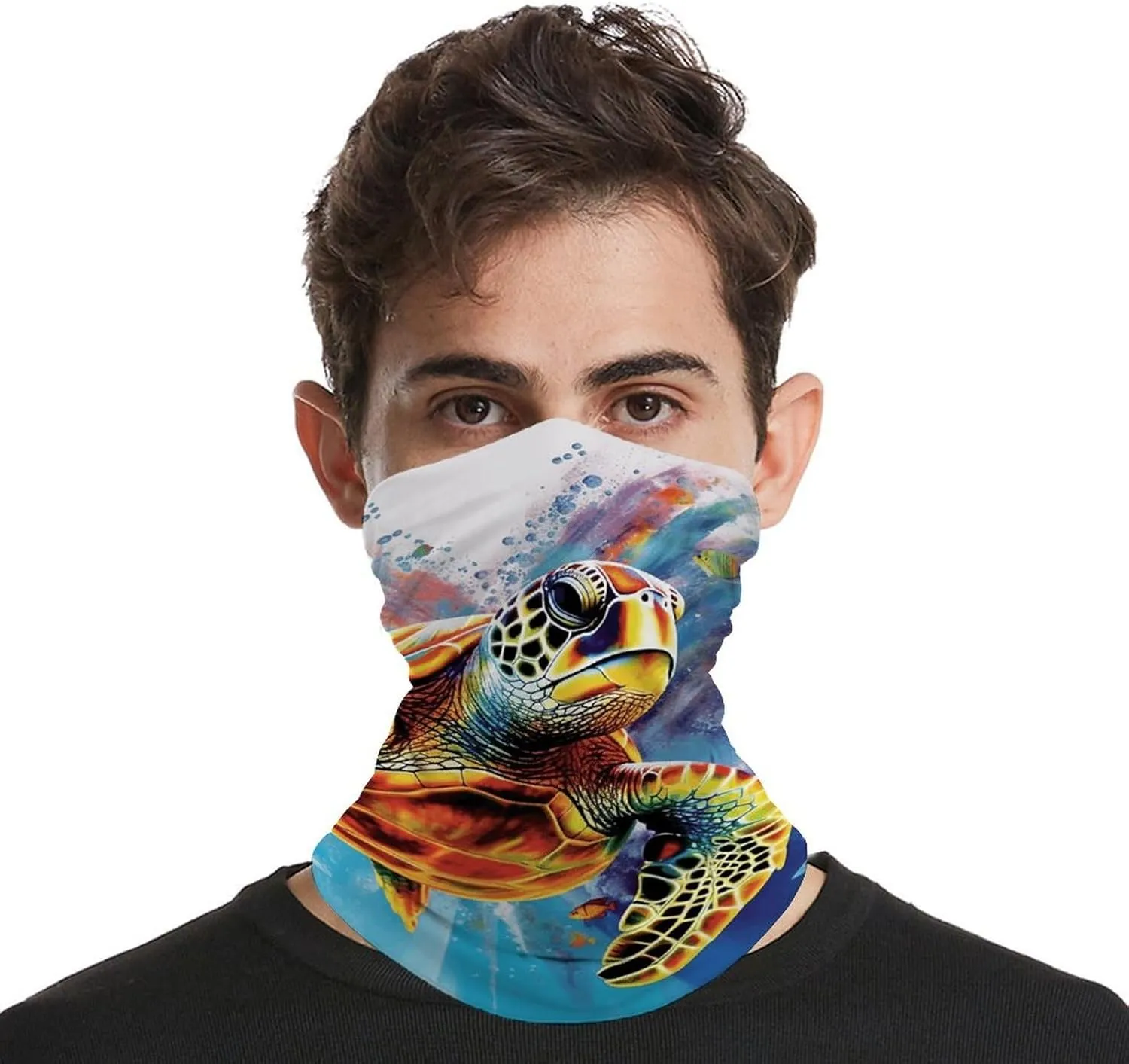 Tropical Fish Starfish Balaclava Breathable Face Mask Scarf Sun Protection Neck Gaiter for Men & Women
