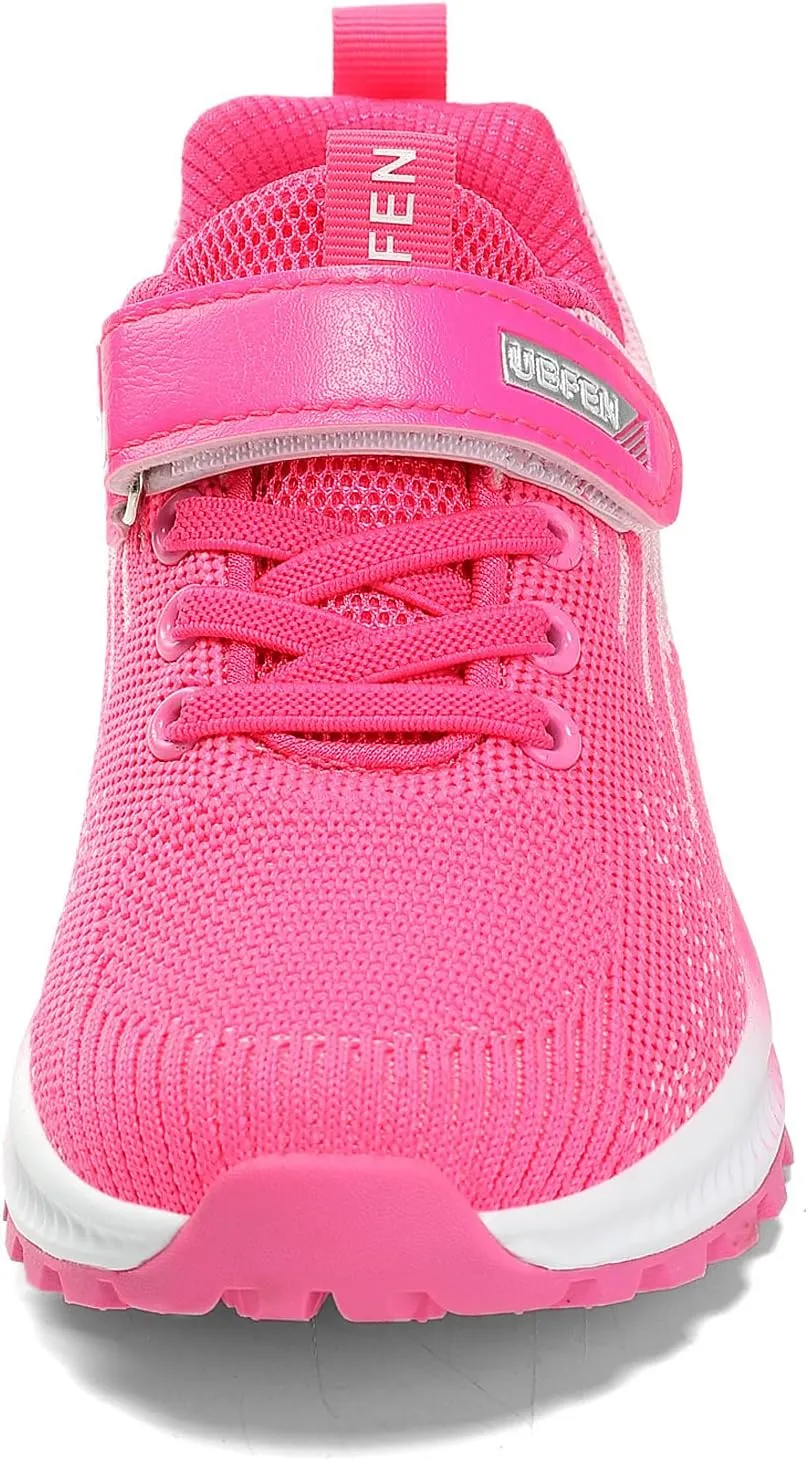 UBFEN Kids Sneakers Boys Girls Tennis Shoes for Running Athletic Walking Gym Sports Lightweight Breathable