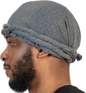 Veeta Superior Halo Turban Silk Satin Lined Head Wrap, Pre-Tied Turban for Men & Women, Turban Durag Wave Cap