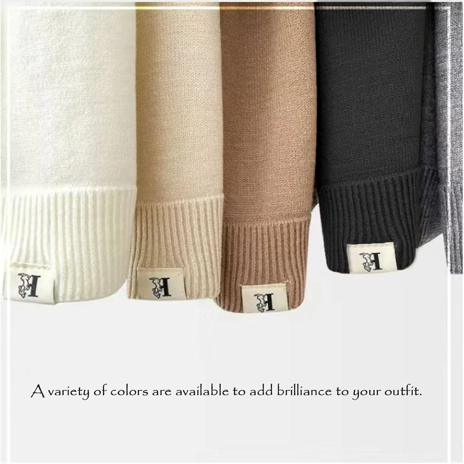 Women's Fashion Knitted Shawl - Khaki Sweater Shawl for Air-Conditioned Rooms