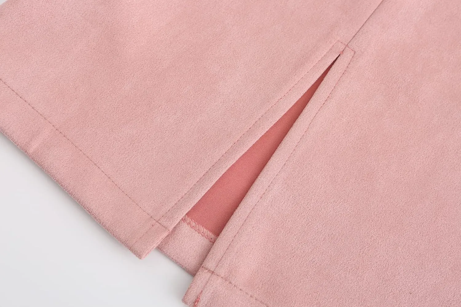 Women's Faux Suede Midi Pencil Skirt
