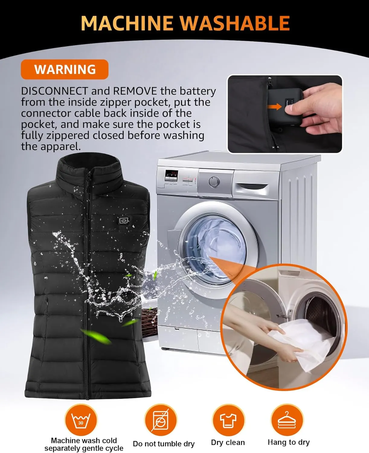 Womens Heated Vest With Battery Pack Included, Lightweight Warming Heated Jacket For Womens, Slim Fit Heating Vest