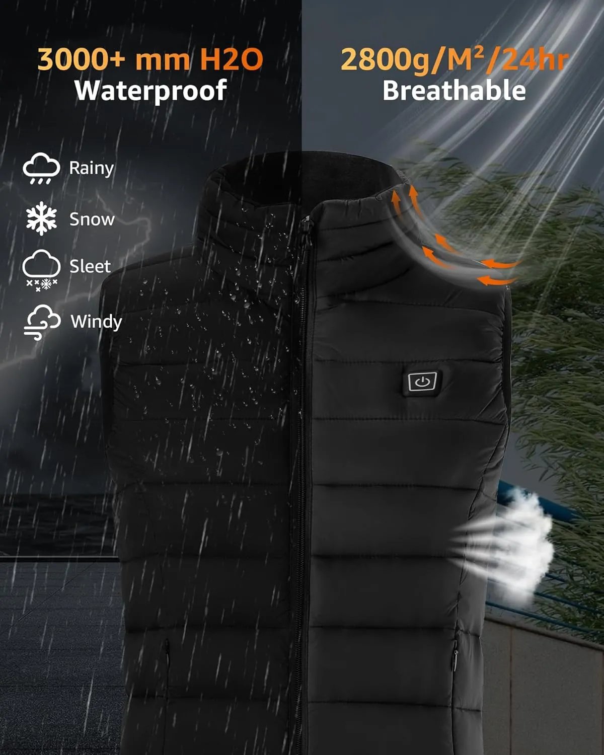 Womens Heated Vest With Battery Pack Included, Lightweight Warming Heated Jacket For Womens, Slim Fit Heating Vest