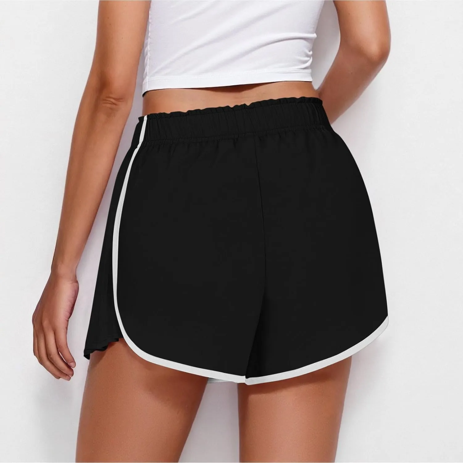 Workout Shorts Women Quick Dry Pleated Running Shorts Lightweight Comfy Athletic Tennis Shorts Loose Lounge Shorts