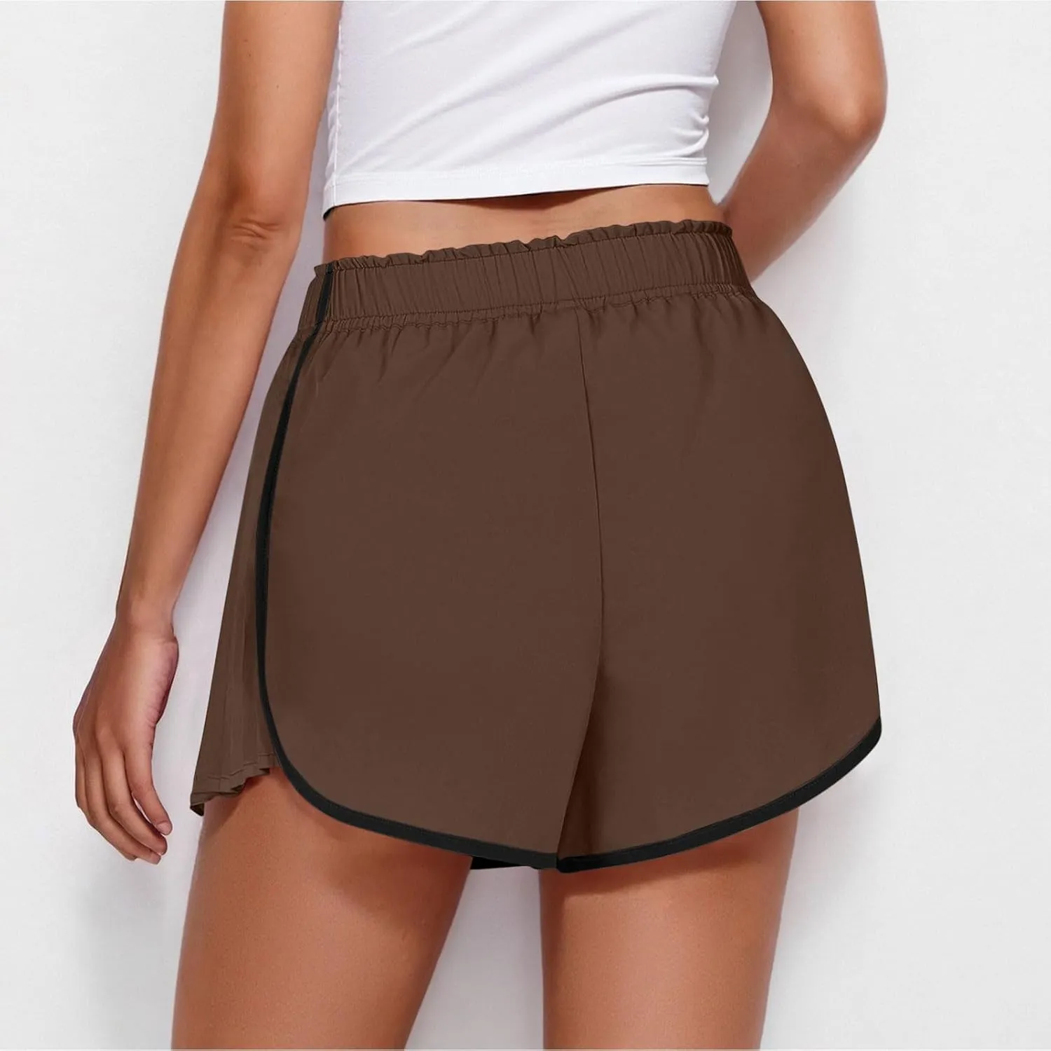 Workout Shorts Women Quick Dry Pleated Running Shorts Lightweight Comfy Athletic Tennis Shorts Loose Lounge Shorts