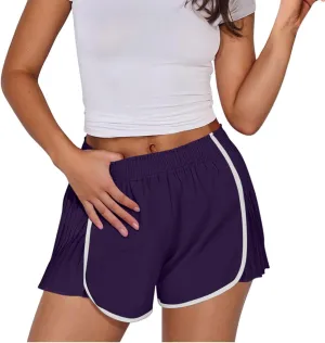 Workout Shorts Women Quick Dry Pleated Running Shorts Lightweight Comfy Athletic Tennis Shorts Loose Lounge Shorts