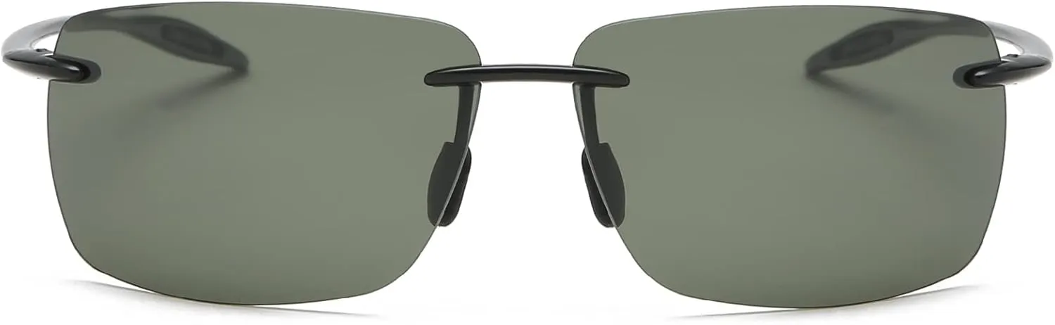 YIMI Rimless Polarized Sport Sunglasses for Men Women Driving Running Golf Glasses Anti Glare UV400 Protection Eyewear Shades