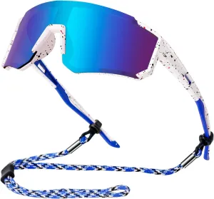 Youth Baseball Sunglasses Kids Polarized Sunglasses for Boys Girls Softball Cycling Sports Googles UV Protection